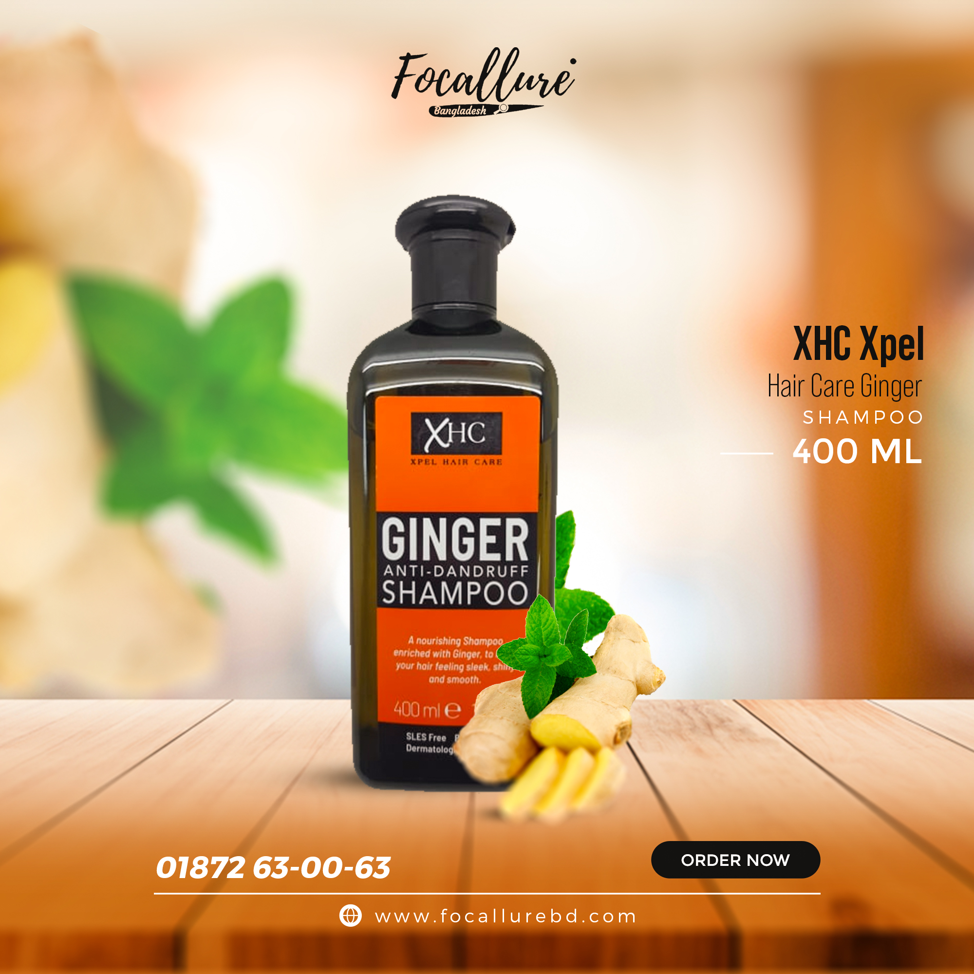 Xpel Hair Care Ginger Shampoo - - Focallure