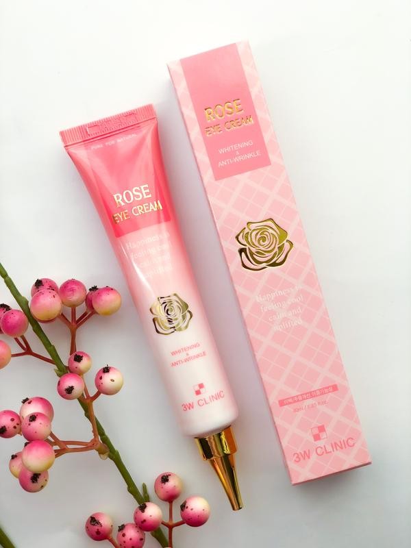 3W Clinic Rose Eye Cream Whitening & AntiWrinkle 40ml Focallure