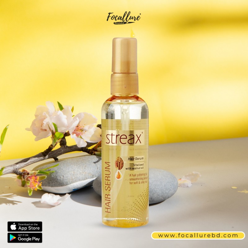 Streax Hair Serum Perfect Shine Vitalized With Walnut Oil 90ml