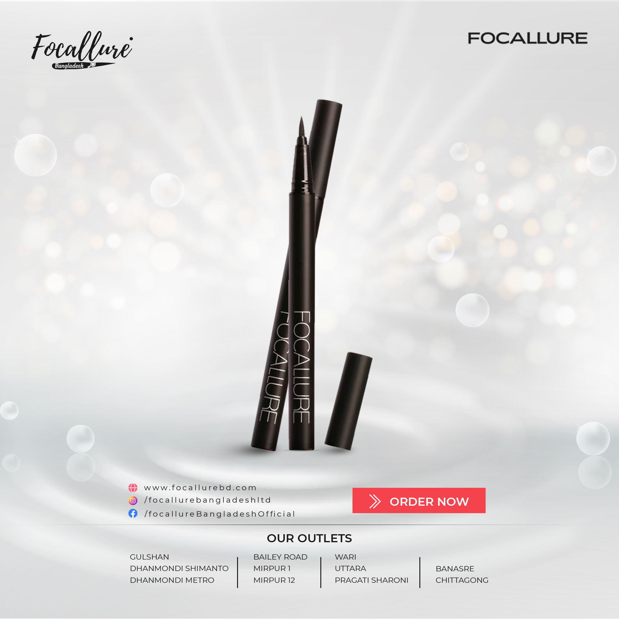 Focallure Waterproof Liquid Eyeliner Fa1300 Focallure 4065