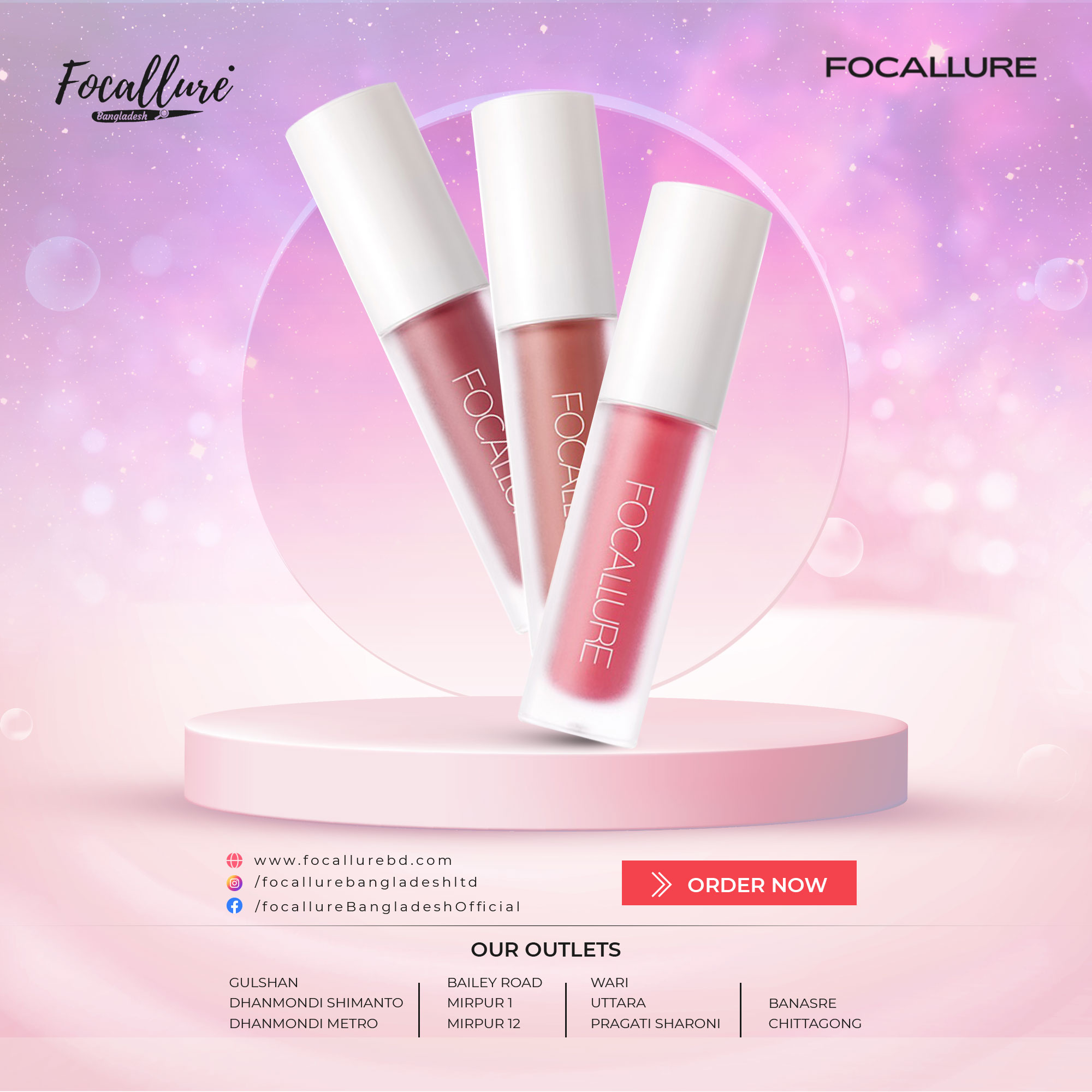 Focallure staymax liquid lipstick FA134 Focallure