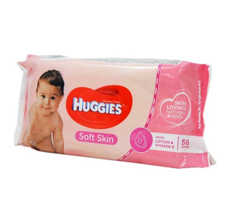 Huggies Soft Skin Wipes 56pcs Focallure