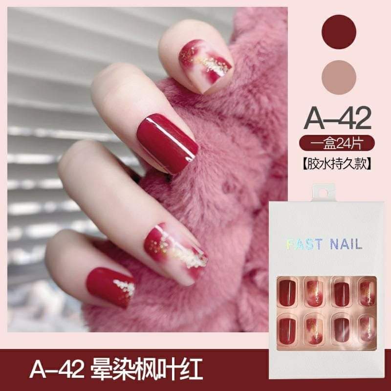 24 Pcs Fast Nail Exquisite Series False Nail - Focallure