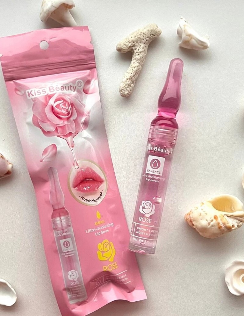 Kiss Beauty Lip Serum Ultra Moisturising Rose - 5ml - Focallure