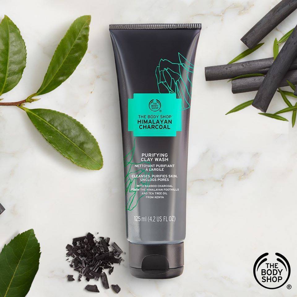 The Body Shop Himalayan Charcoal Purifying Clay Wash 125ml Focallure