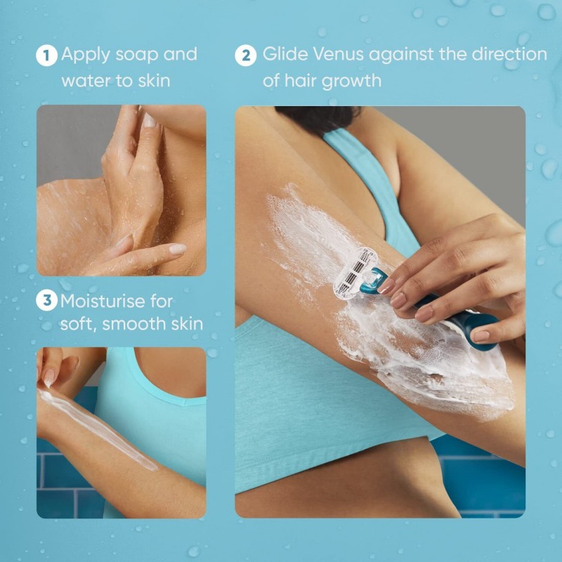 Gillette Venus Hair Removal Razor for Women Focallure